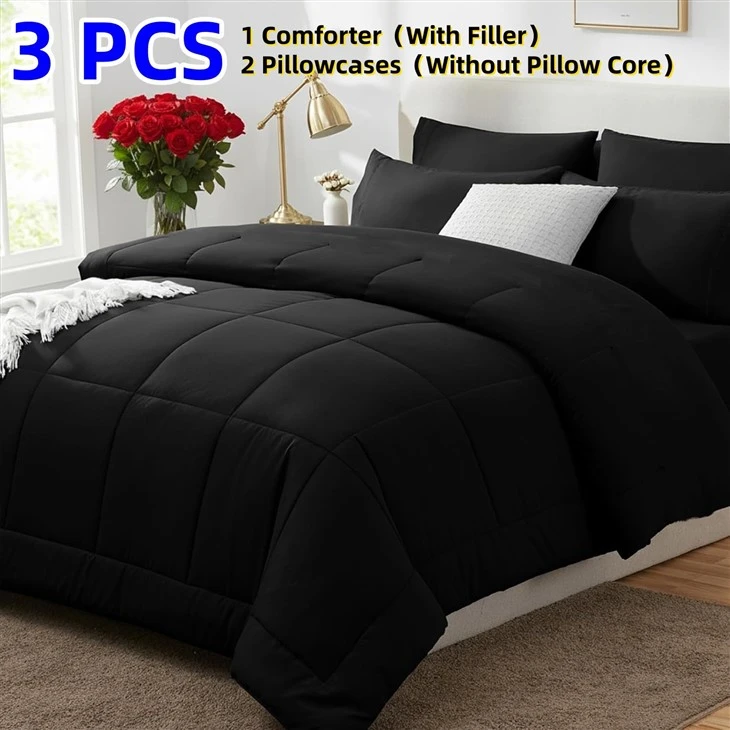 Black Comforter Set